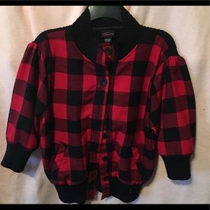 TORRID Plaid Sweater Jacket Sz 2 (Torrid sizing)
